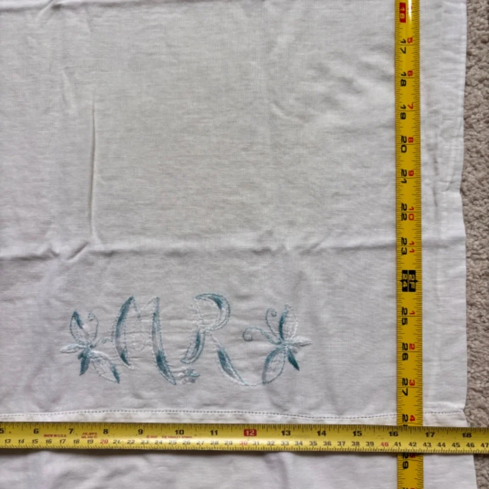 Vintage embroidered blue 